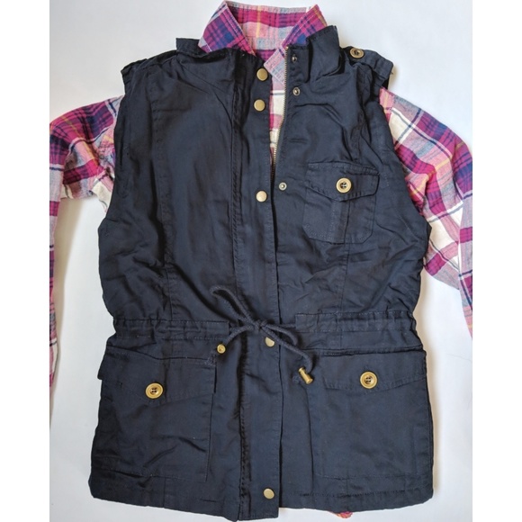 Large left- Navy blue utility vest - Picture 5 of 6